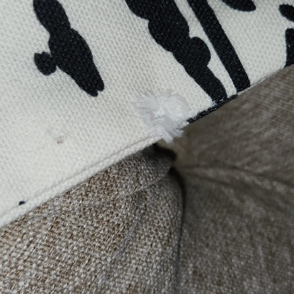 Set Of Two Black and White Decorative  Pillow Shams